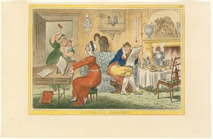 Matrimonial Harmonics (Recto) by James Gillray