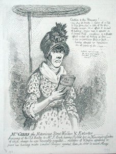 Mrs Gibbs, the Notorious Street Walker & Extorter by James Gillray