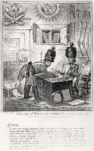 Plate 4, from The Life of William Cobbett, written by himself, pub. by H. Humphrey by James Gillray