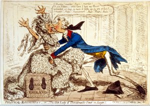 Political Ravishment - Or the Old Lady of Threadneedle Street in Danger!