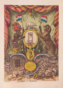 The Arms of France, pub. 1805 by James Gillray