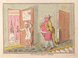 The Grand Signior retiring, pub. 1796