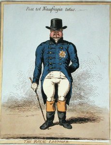 The Royal Lounger by James Gillray