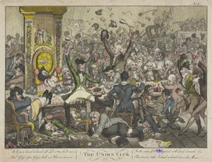 The Union Club by James Gillray