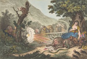The Wounded Lion by James Gillray