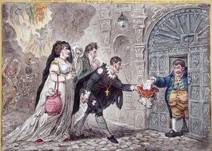 Theatrical Mendicants relieved, published by Hannah Humphrey in 1809