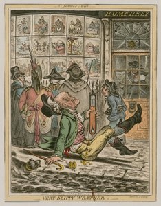 Very Slippery Weather by James Gillray