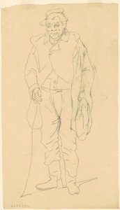African-American Figure, c.1840-1850 by James Goodwin Clonney
