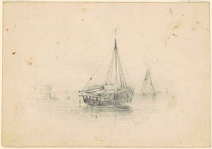 Boats at Anchor by James Goodwyn Clonney