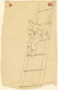 Boy on a Ladder by James Goodwyn Clonney