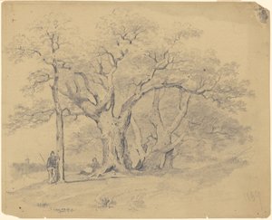 By the Old Oak Trees by James Goodwyn Clonney