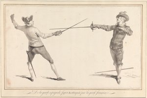 De la Garde Espagnole, Figure A Attacked by the French Guard by James Gwin