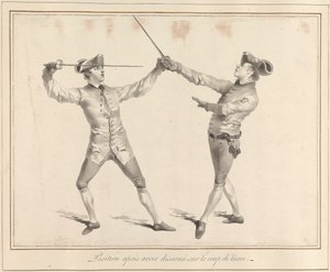 Position After Disarming on the Tierce Stroke by James Gwin