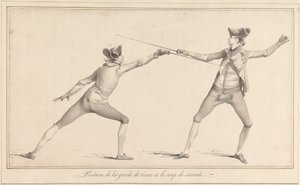 Position of the Guard of Tierce and the Stroke of Seconde by James Gwin