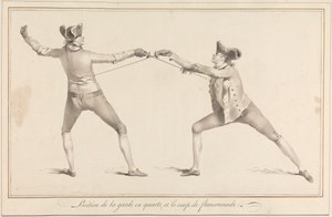 Position of the Guard in Quarte, and the Flanconnade Strike by James Gwin