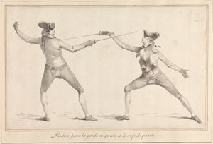 Position for Guard in Quarte and the Quarte Strike by James Gwin