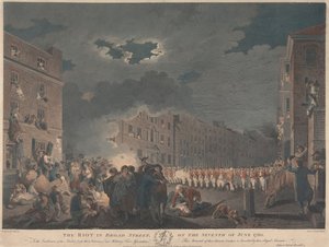 The Riot in Broad Street on the Seventh of June 1780 by James Heath