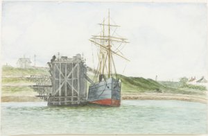 Albert Edward Docks. The S.S. Willkarnman by James Henry Cleet