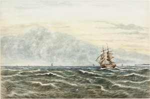Shipping Scene off Tynemouth by James Henry Cleet