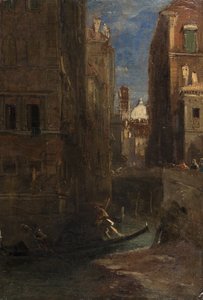 Looking towards San Giorgio dei Greci, Venice, 1844