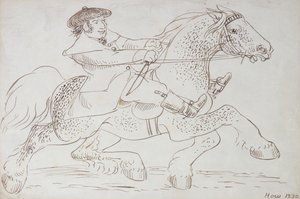 A Horse Dealer Puts a Young Clydesdale Through its Paces, 1830 by James Howe