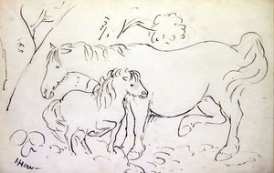 Mare and its Foal by James Howe