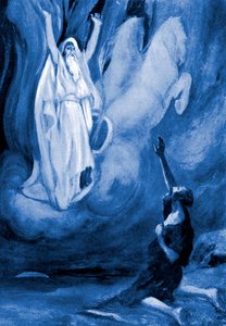 Elijah Ascends in a Chariot of Fire - Bible by James Jacques Joseph (after) Tissot