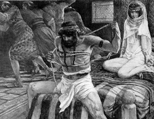 Samson breaks his cords (Bible)