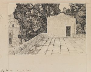 A corner of the Haram, illustration from The Life of Our Lord Jesus Christ by James Jacques Joseph Tissot