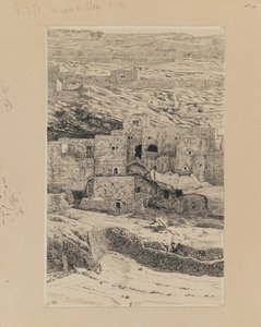A corner of the village of Siloam, illustration from The Life of Our Lord Jesus Christ