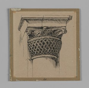 Capital from the Mosque of El-Aksa, illustration from The Life of Our Lord Jesus Christ by James Jacques Joseph Tissot