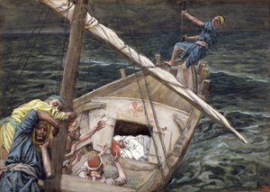 Christ Asleep During the Storm, illustration for The Life of Christ, c.1886-94 by James Jacques Joseph Tissot