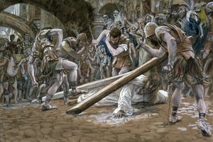 Christ Falls Beneath the Cross, illustration for The Life of Christ by James Jacques Joseph Tissot