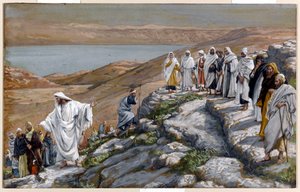 Christ Sending Out the Seventy Disciples, Two by Two, illustration for The Life of Christ