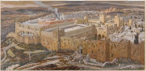 Jerusalem and the Temple of Herod in Our Lords Time, illustration from The Life of Christ, c.1886-94