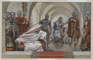 Jesus Led from Herod to Pilate, illustration from The Life of Our Lord Jesus Christ