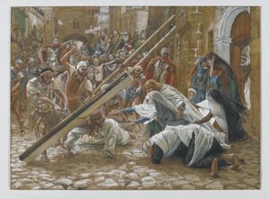 Jesus Meets His Mother, illustration from The Life of Our Lord Jesus Christ by James Jacques Joseph Tissot