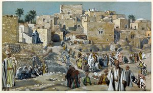 Jesus Passing through the Villages on His Way to Jerusalem, illustration for The Life of Christ