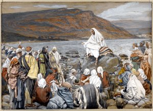 Jesus Teaches the People by the Sea, illustration for The Life of Christ