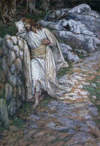 My Soul Is Exceeding Sorrowful Unto Death, illustration for The Life of Christ by James Jacques Joseph Tissot