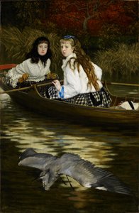 On the Thames, a Heron, c.1871-72 by James Jacques Joseph Tissot