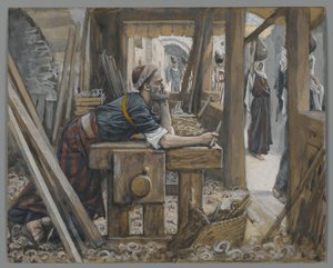 The Anxiety of Saint Joseph, illustration from The Life of Our Lord Jesus Christ