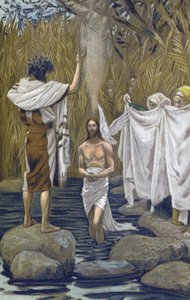 The Baptism of Jesus - from “The Life of Our Lord Jesus Christ” - 1899 by James Tissot by James Jacques Joseph Tissot