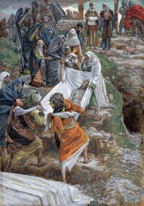 The Body of Jesus Carried to the Anointing Stone, illustration for The Life of Christ by James Jacques Joseph Tissot