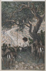 The Childhood of Saint John the Baptist, illustration from The Life of Our Lord Jesus Christ by James Jacques Joseph Tissot