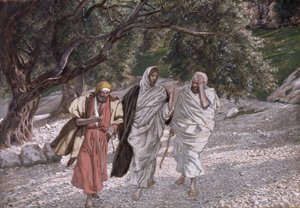 The Disciples on the Road to Emmaus, illustration for The Life of Christ