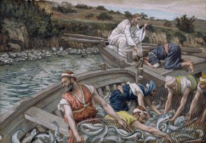 The First Miraculous Draught of Fish, illustration for The Life of Christ, c.1886-94 by James Jacques Joseph Tissot