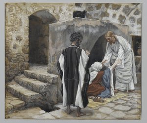 The Healing of Peters Mother-in-Law, illustration from The Life of Our Lord Jesus Christ by James Jacques Joseph Tissot