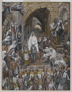 The Procession in the Streets of Jerusalem, illustration from The Life of Our Lord Jesus Christ by James Jacques Joseph Tissot