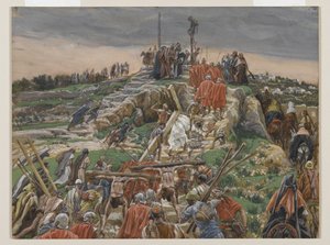 The Procession nearing Calvary, illustration from The Life of Our Lord Jesus Christ by James Jacques Joseph Tissot